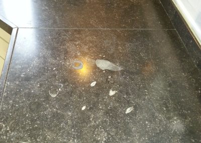 Vlekken in Hardsteen aanrechtblad