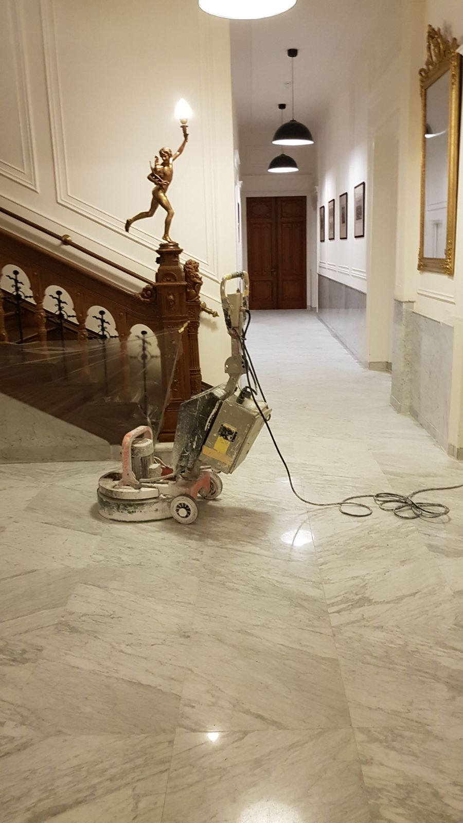 Stilleven Gepolijste marmeren vloer